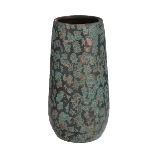 V Vaza Clemente (Ø 17,5 x v 35 cm, barva brona, keramika)
