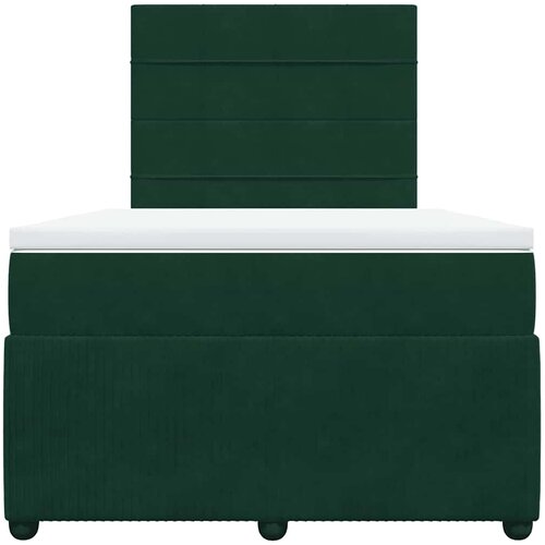 Box spring krevet s madracem tamnozeleni 120x200 cm bar&amp;scaron;unasti Slike