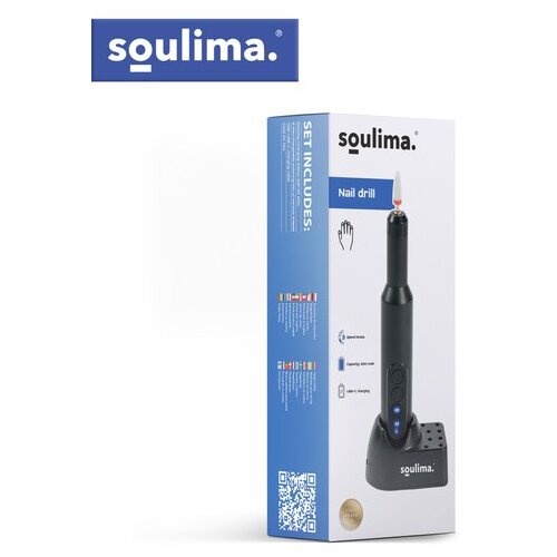 Soulima 27229 brezžična električna brusilica za nohte 18.000 o/min, USB-C, 6 nastavkov Cene