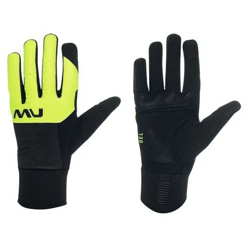 Northwave men's cycling gloves fast gel glove black/yellow fluo Slike