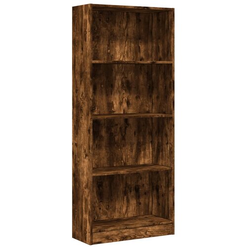 Maison Chic Knjižna omara - Knjižni regal dimljeni hrast 60x24x143 cm inženirski les, (21725847) Cene