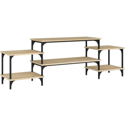 Maison Chic TV omarica - TV stojalo - Televizijska omarica sonoma hrast 157x35x52 cm inženirski les, (21699808) Slike