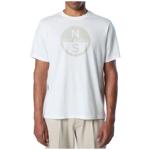 North Sails Majice s kratkimi rokavi T SHIRT SHORT SLEEVE Bela Slike