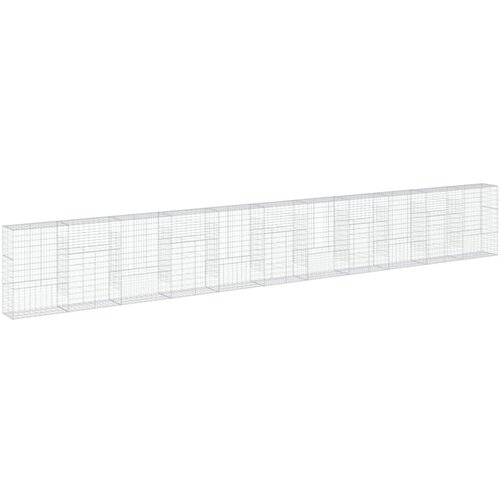  Gabionska ko&amp;scaron;ara s poklopcem 1100x50x150 cm pocinčano željezo Slike