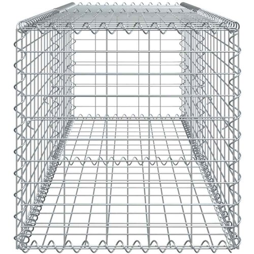  Gabionska ko&amp;scaron;ara s poklopcem 200x50x50 cm od pocinčanog željeza Slike
