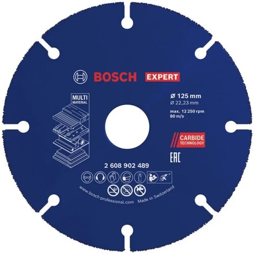 Bosch Brusna ploča za metal Expert Carbide Multi Wheel, 125 mm, 22,23 mm Slike
