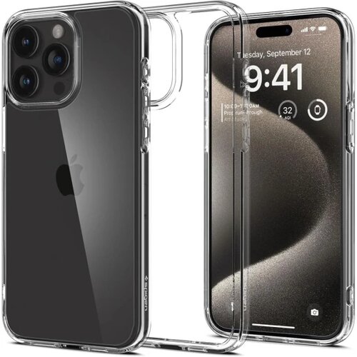 Spigen ULTRA HYBRID maska za IPHONE 15 PRO MAX CRYSTAL CLEAR Slike