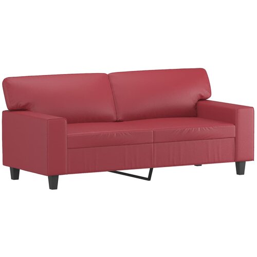 Maison Chic Dvosed kavč - Sofa - Kanape vinsko rdeč 140 cm umetno usnje, (21727007) Slike