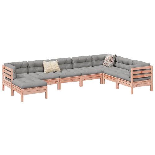  8-dijelni set vrtnih sofa s jastucima masivno drvo duglazije Cene