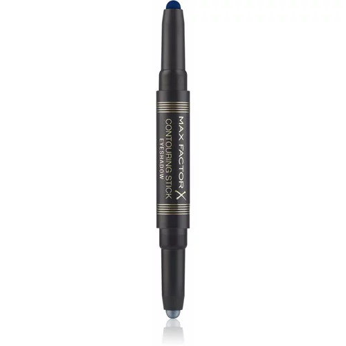 Max Factor Contouring Stick Eyeshadow kremasto senčilo za oči v svinčniku odtenek 03 Midnight Blue & Silver Storm