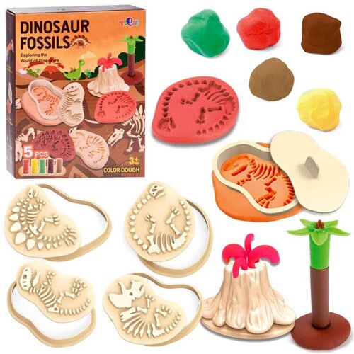  Set izrade fosila dinosaura od plastelina 5 boja Cijene