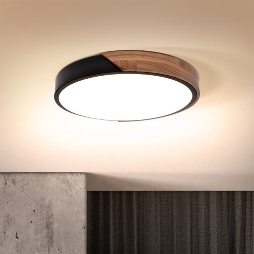  Brilagi - LED plafonsko svetlo PILANA LED/24W/230V, hrast, prečnik 30 cm Slike