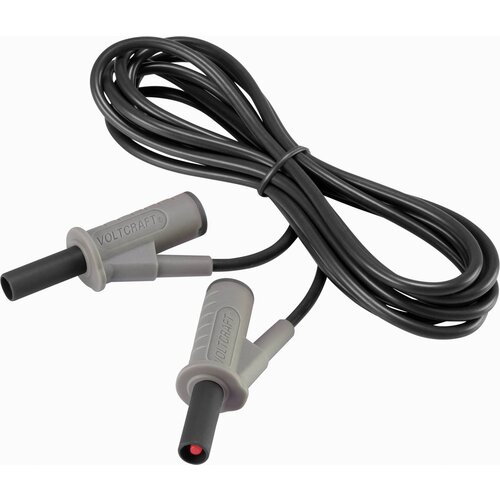 Voltcraft Visokofleksibilni varnostni merilni kabel [lamelni vtič 4 mm - lamelni vtič 4 mm] 2 m črne barve MSB-501 10 A, (20422625) Slike
