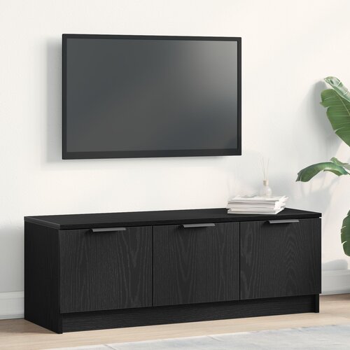 vidaXL TV kabinet Crni hrast Konstruirano drvo Srednji Moderni TV stalak Cijene
