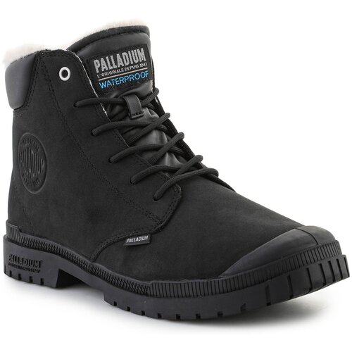 Palladium Pol&amp;scaron;kornji sp20 Cuff Leather Waterproof WL 79067-008-M Black Črna Slike