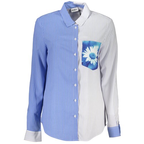 Desigual WOMEN&amp;amp;#39;S LONG SLEEVE SHIRT BLUE Slike