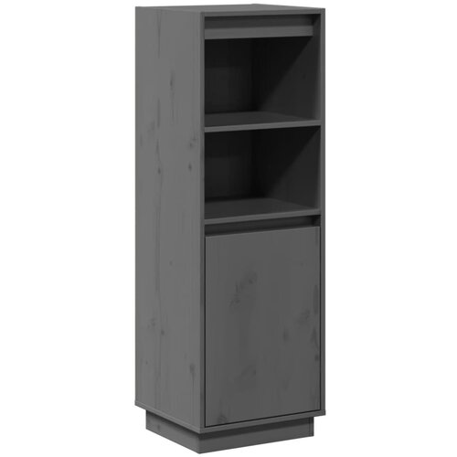 Maison Chic Visoka omara - Komoda - Predalnik siva 37x34x110 cm trdna borovina, (21719189) Cene