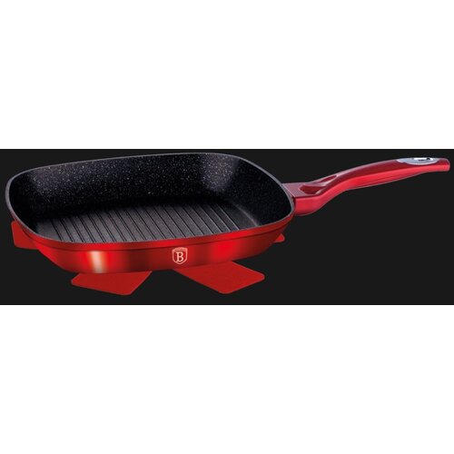 Berlinger Haus granitna ponev za žar 28cm rdeča metalic line BH-1271, (21237710) Cene