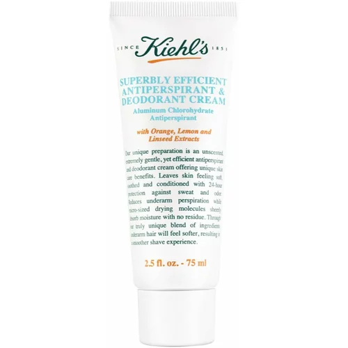 Kiehls Superbly Efficient Antiperspirant & Deodorant Cream kremasti antiperspirant za vse tipe kože 75 ml