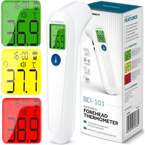 Berdsen BD-101 Non-Contact Infrared Thermometer for Quick and Accurate Temperature Measurement, (21740621)