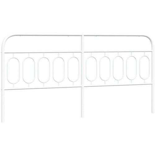 vidaXL Kovinsko vzglavje belo 200 cm Cene