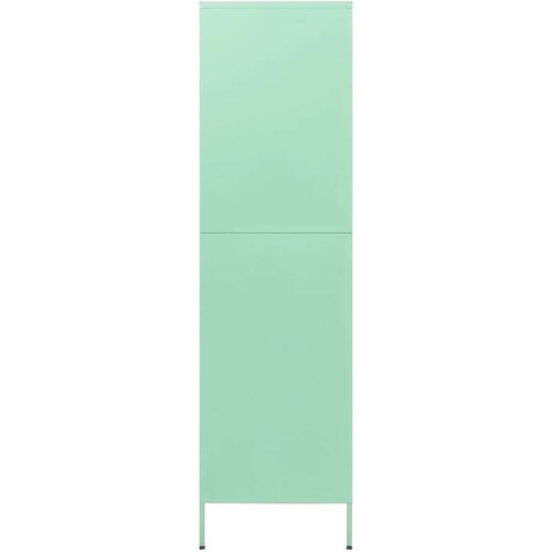 VidaXL Garderobna omara mint zelena 90x50x180 cm jeklo Slike