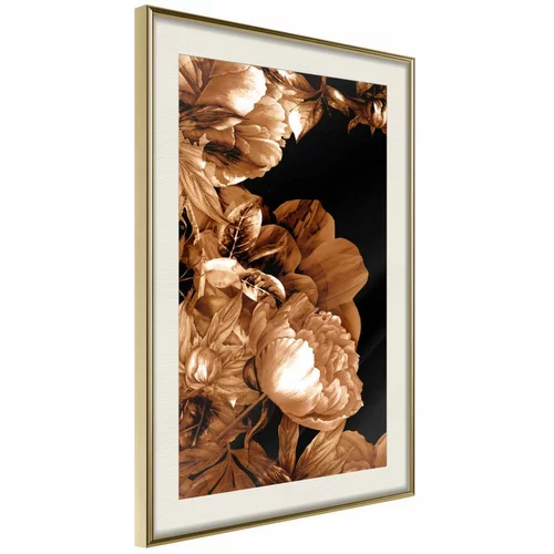  Poster - Summer Flowers in Sepia 20x30