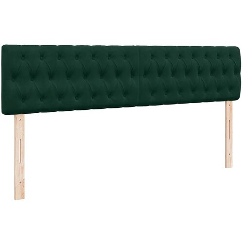  Krevet s madracem tamnozeleni 200x200 cm bar&amp;scaron;un - Tamnozelena 200 x 200 cm Dizajn s gumbima Slike