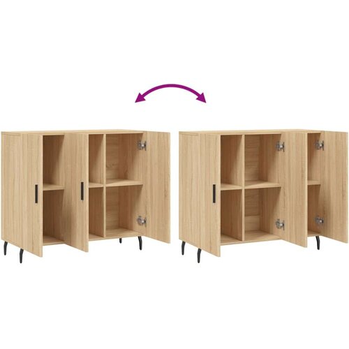 vidaXL Komoda boja hrasta sonome 90x34x80 cm od konstruiranog drva Cene