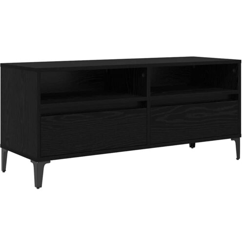 vidaXL TV omarica s predalom Črna Orehovina 100 x 34,5 x 44,5 cm, (5000112605) Cene