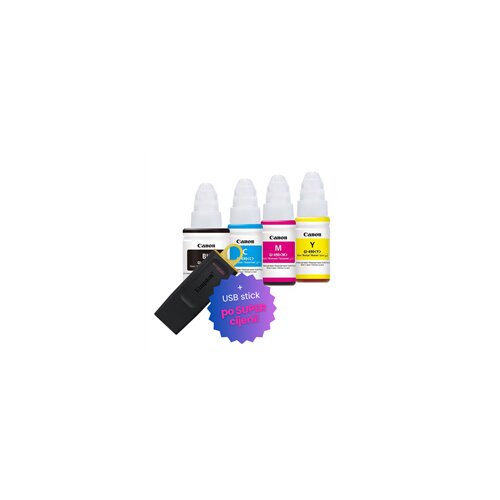 Canon Komplet tinta GI-490 (BK/C/M/Y), original + USB stick po SUPER cijeni Cijene
