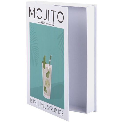 PT LIVING Bijela/zelena dekorativna papirnata kutija za pohranu 18x4x25 cm Mojito &amp;ndash; Slike