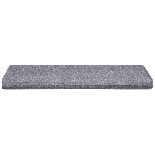  Prostirke za stepenice samoljepljive 10 kom 65x21x4 cm svijetlo sive pravokutne rubove Slike