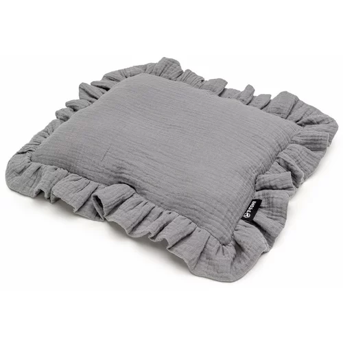 T-TOMI Muslin Pillow jastučić Grey 25 x 30 cm 1 kom