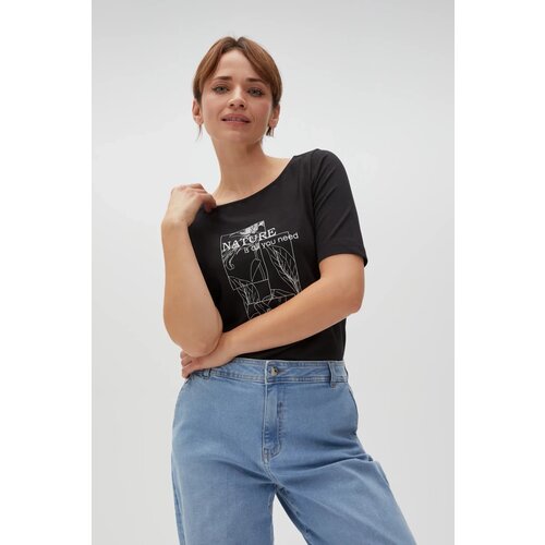 Marisse Women's T-Shirt L-Ts-4610 Black Cene