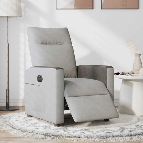 Maison Chic Električni naslanjač - Relax naslanjač sivo blago, (22062614) Cene