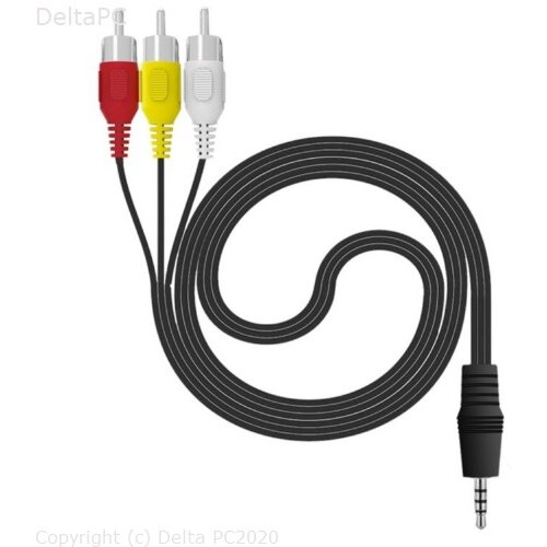  Cinc 3 x RCA na Jack 3.5mm kabel, 1.2 met Slike