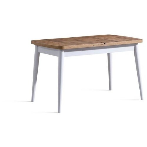 Hanah home milla - white, natural whitenatural extendable dining Cene