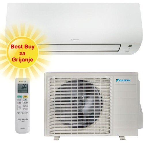 Daikin KLIMA UREĐAJ 2,5kW FTXTP25N/RXTP25A - Comfora Nepura (optimizirana za grijanje), za prostor do 25m2, A+++ energetska klasa, R-32 Cijene