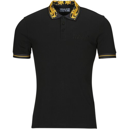 Versace Jeans Couture Polo majice kratki rokavi GAGT05 Črna Cene