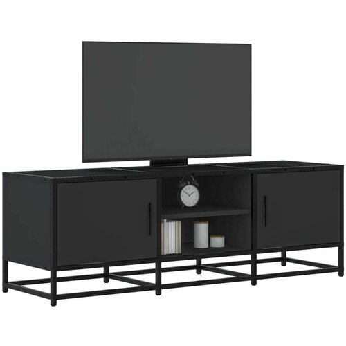 vidaXL TV ormarić crni 120x35x41 cm Konstruirano drvo i metal Cene