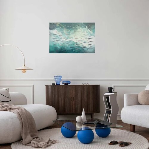 Plakat - School of Small Fish 90x60 Bez okvira Slike
