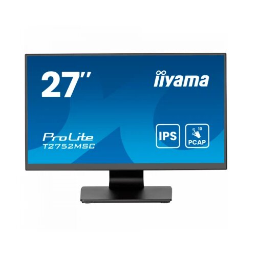 Iiyama 27" IPS Bonded PCAP, 10P Touch with AG and Anti-Finger print coating, 1920x1080, Flat Bezel Free Glass Front, HDMI, DisplayPort, 345cd/m2 (with touch), USB Hub 2x 3.2, Speakers Cene
