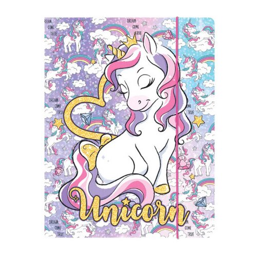 Master Fascikla A4 LUX sa gumom UNICORN 600g 6116 Slike