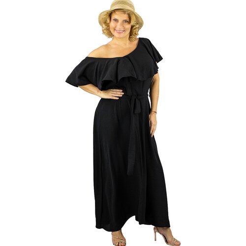 Pri Airy maxi dress with ruffles and waist tie STELLA Cijene