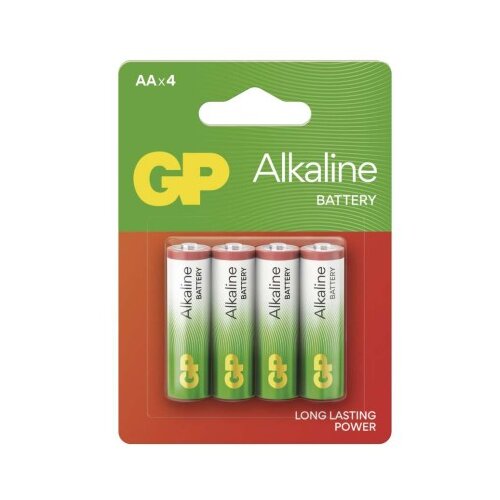  Baterija GP ALKALINE alkalna LR6 AA 4 blister 4/1 Slike