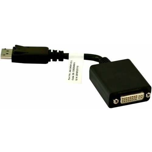 Digitus DisplayPort/DVI adapter [1x DisplayPort-utikač 1x DVI-utičnica 24+5pol.] crn, AK-340401-001-S Cijene