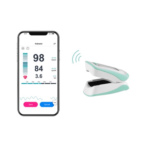 Truelife Oximeter X5 BT merilnik ravni kisika v krvi (pulzni oksimeter) z aplikacijo Bluetooth Slike