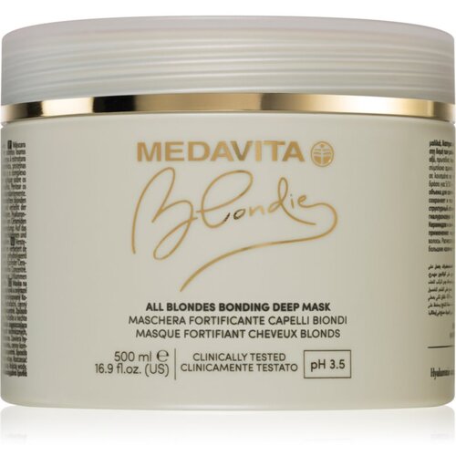 Medavita Blondie All Blondes maska za okrepitev las za barvane lase 500 ml Cene