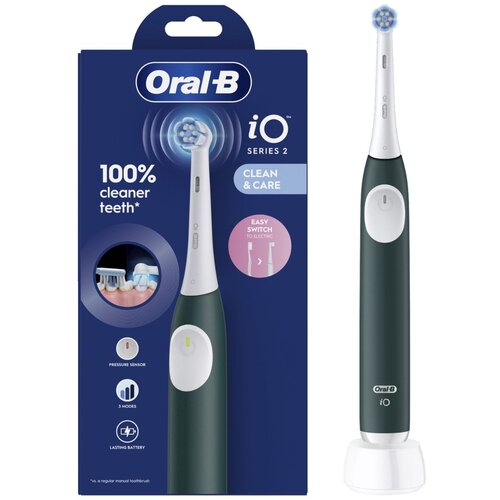 Oral-b iO2 električna zobna ščetka Dark Green 1 kos Cene